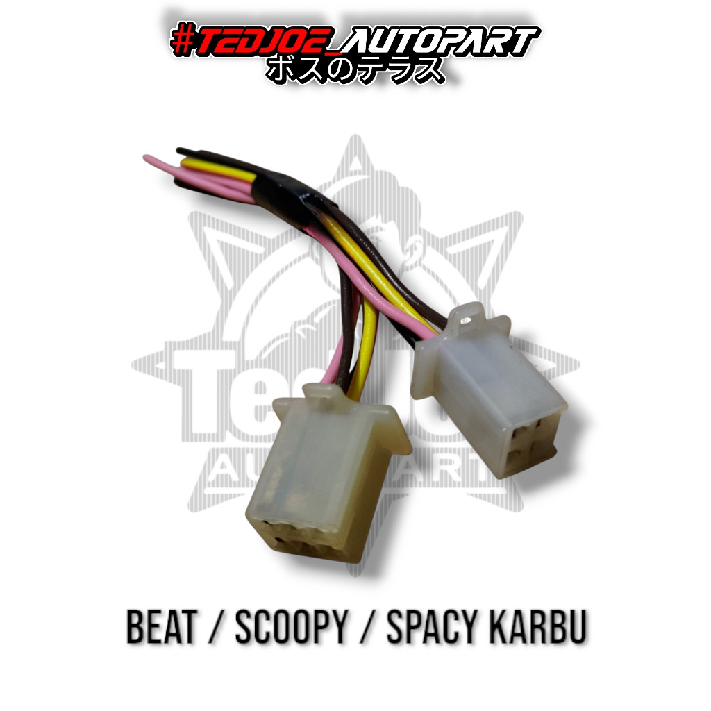 Soket CDI Beat Karbu KVY | Soket CDI Honda Scoopy Carbu Spacy Karbu | Kabel Soket CDI Beat Lama / Sc