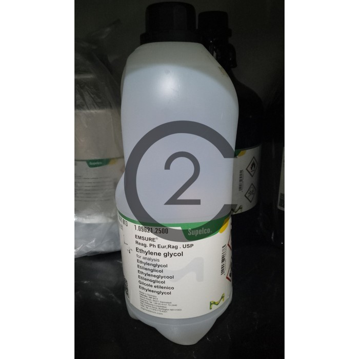 Ethylene Glycol / Etilen Glikol 2,5 L Merck 109621 Pro Analis - 1Liter
