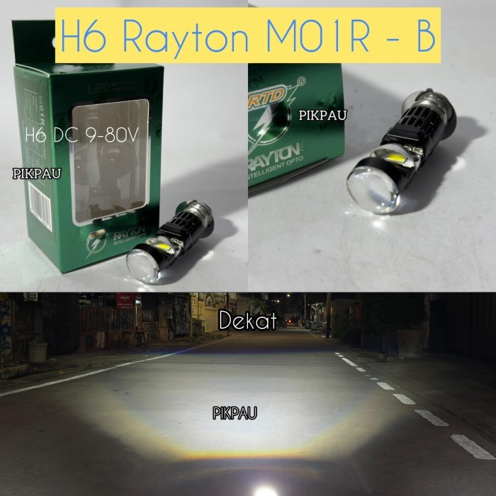 Lampu Utama H6 RTD M01R Original Dengan Kipas Pendingin Sinar Biled Flat Cut - M01R-B