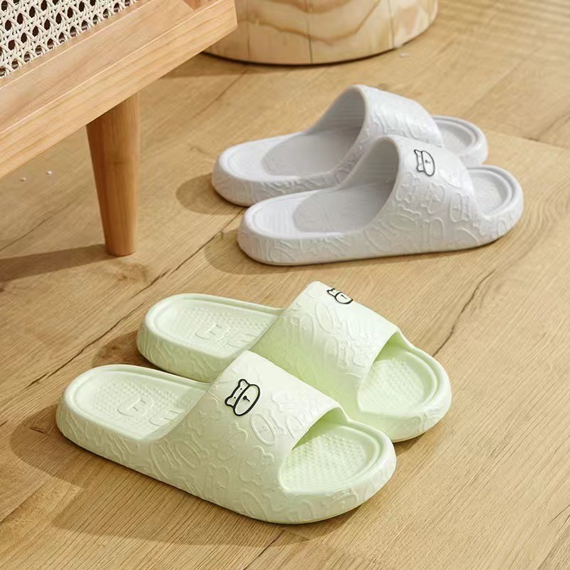 Sandal Slop Jelly Karet Model Bear Wanita Rumah Slipper / Sandal Indoor Kartun
