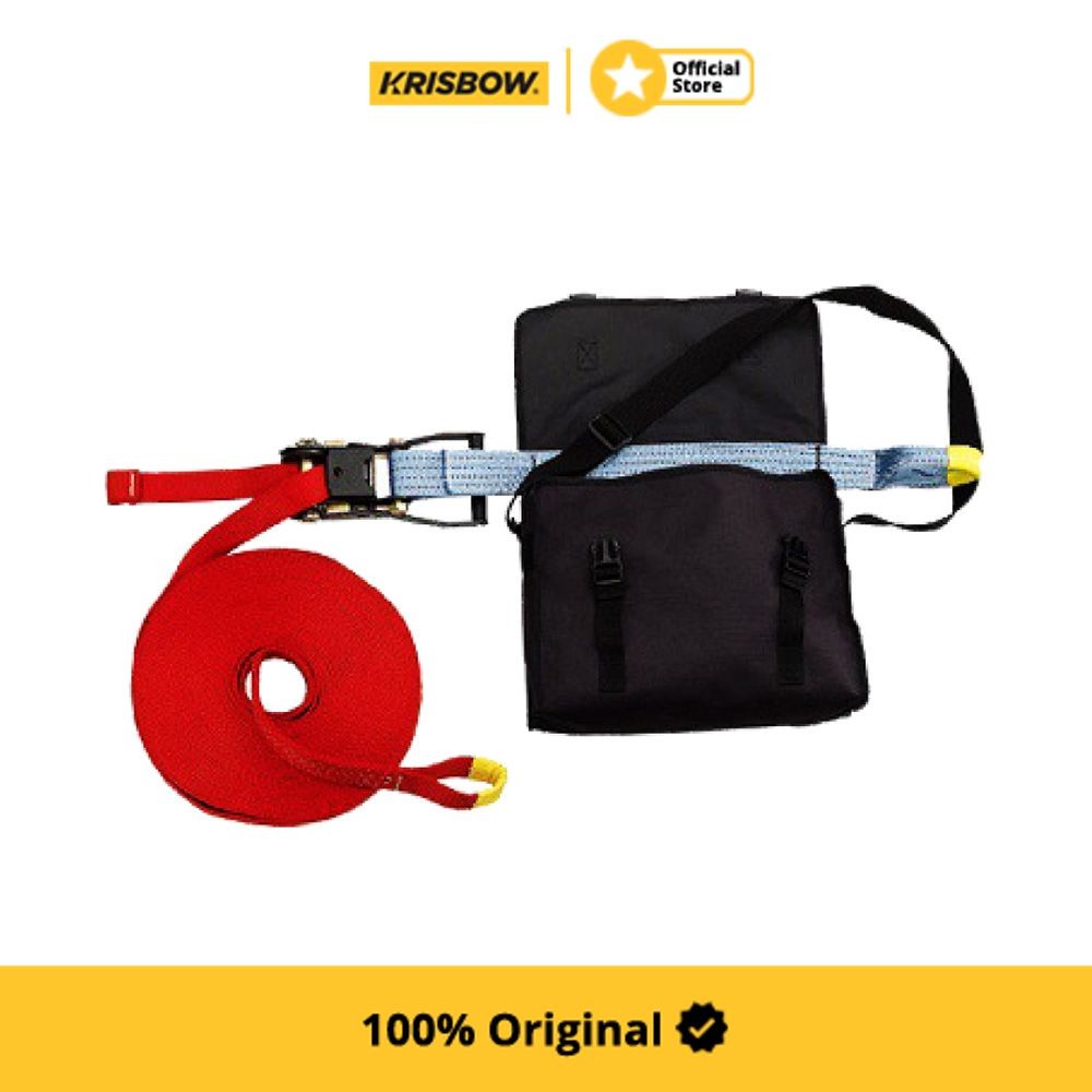 Krisbow Portable Webbing Hrz Lifeline Srfal20 - Merah Lifeline Safety Webbing Fall Protection Alat K