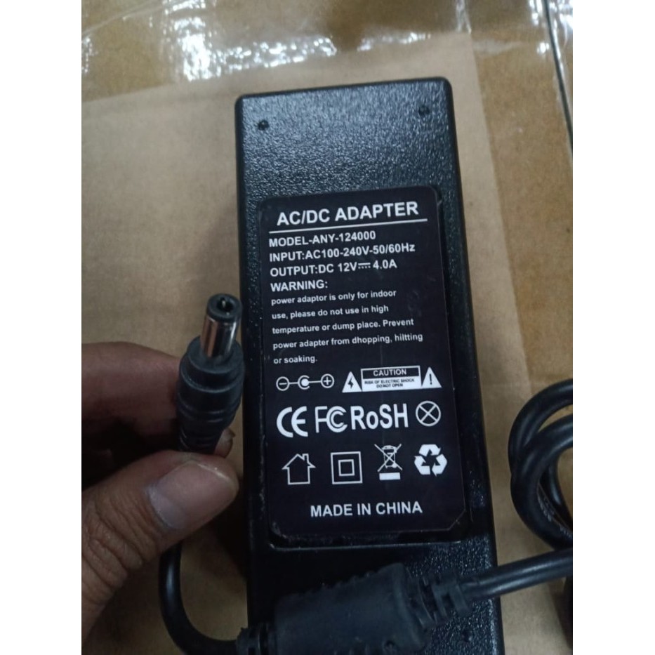 Adaptor 12V 4A AC/DC Adapter 12 V 4 A Kualitas Bagus