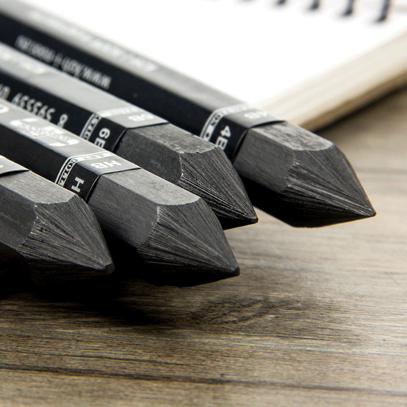 

Koh-i-noor 1Pcs Graphite Rod Pencil Sketch Drawing Shading Graphite Stick Pencil Lead Black Square HB 2B 4B 6B Art Supplies