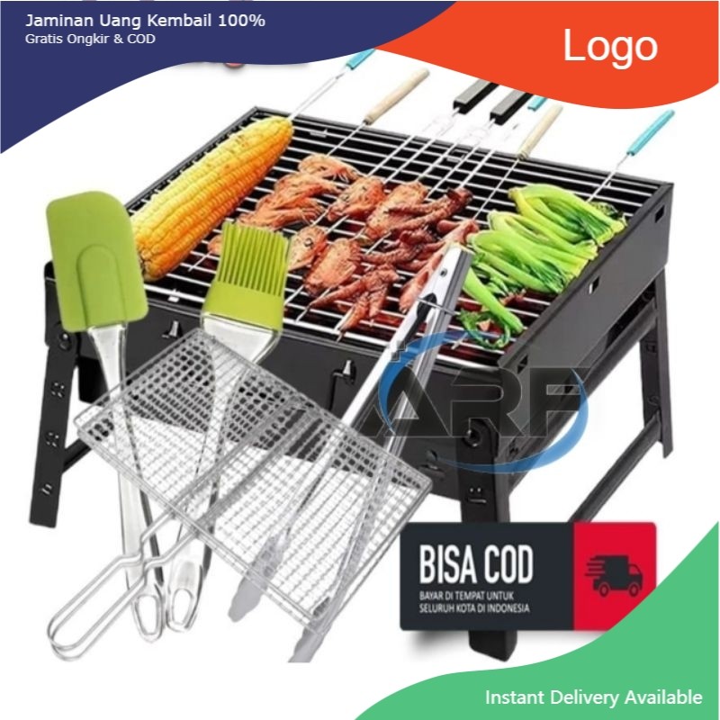 Alat Panggang Barbeque Grill Portable Roekre / Panggangan Grill portable  , ALAT PANGGANG SERBAGUNA