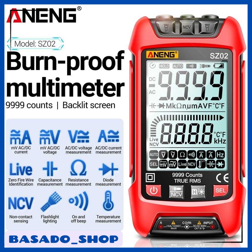 ANENG Digital Multimeter Multitester Voltage Tester Burn Proof - SZ02