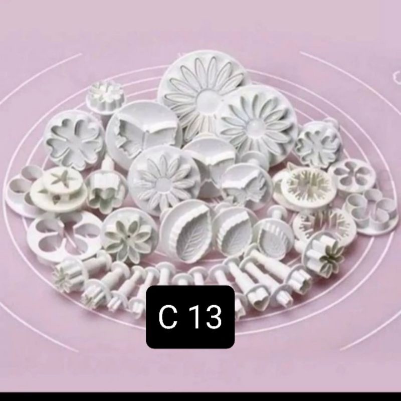 Cetakan  Fondant,Fondant,Pluger,Cetakan Cookies,1 set 33pcs