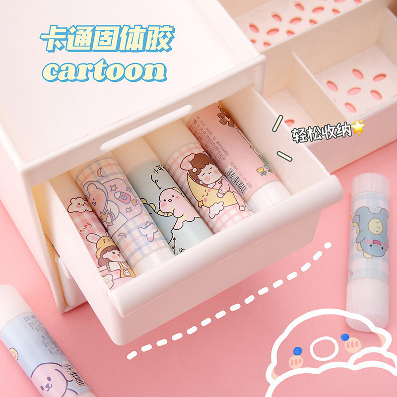 

Lem Perekat Kertas Glue Stick Lem Stik Batang Putar Sekolah Kantor Motif Korea Lucu 1021