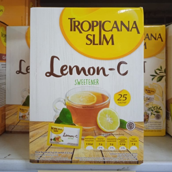 

TROPICANA SLIM SWEETENER LEMON 25 S