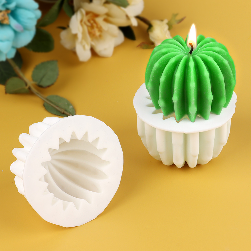 

Cactu Silicone Candle Mold Resin Mold Aromatherapy Plaster Handmade Making Kit Silicon Molds for Handmade Soaps Home Decoration