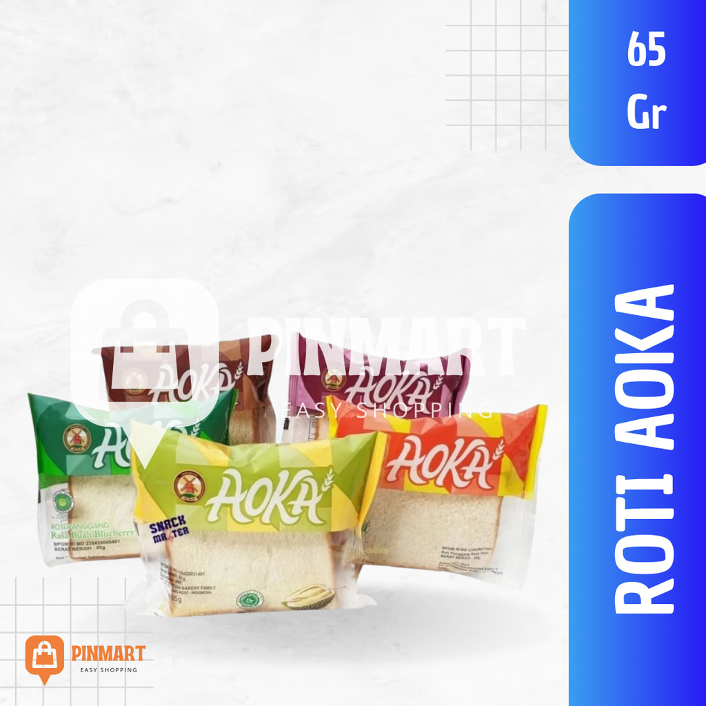 

AOKA ROTI VIRAL ROTI PANGGANG COKELAT VANILLA STRAWBERRY BLUBERRY DURIAN KEJU MANGGA 65gr