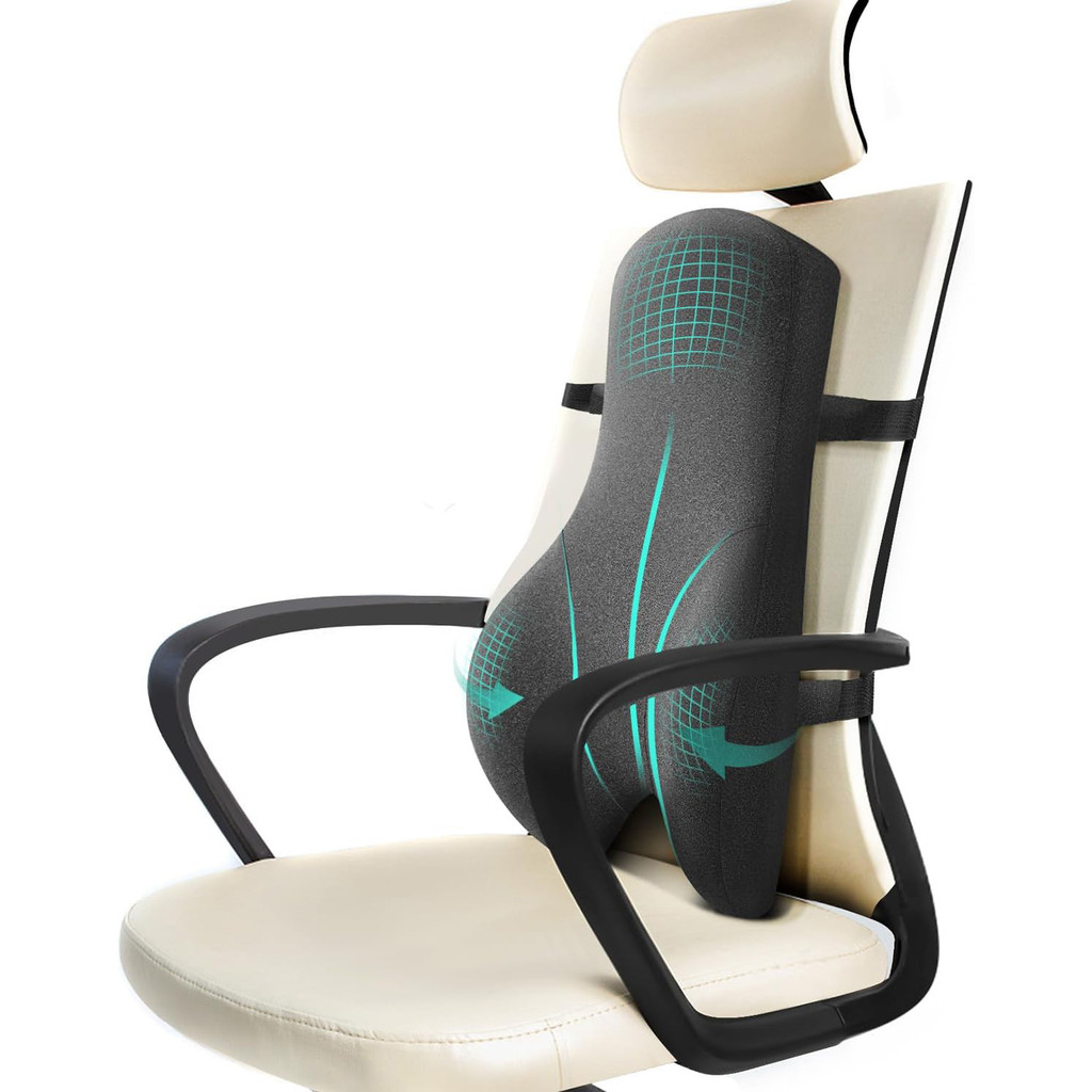 Lumbar Support Pillow for Office Chair Breathable Comfortable Lumbar Back Support Cushion for reclin