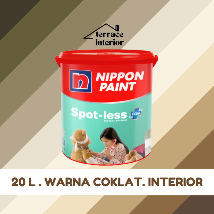 Cat Tembok Spotless Plus Nippon Paint Interior Warna Cokelat 20 Liter