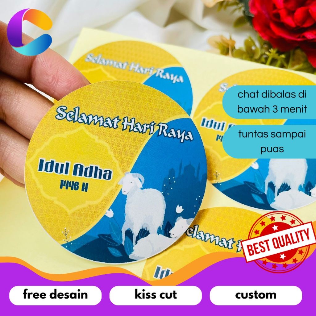 

Cetak INC 9-15 Sticker Eid Adha Ramadhan Sticker Selamat Lebaran Idul Adha Hampers Free Desain Murah