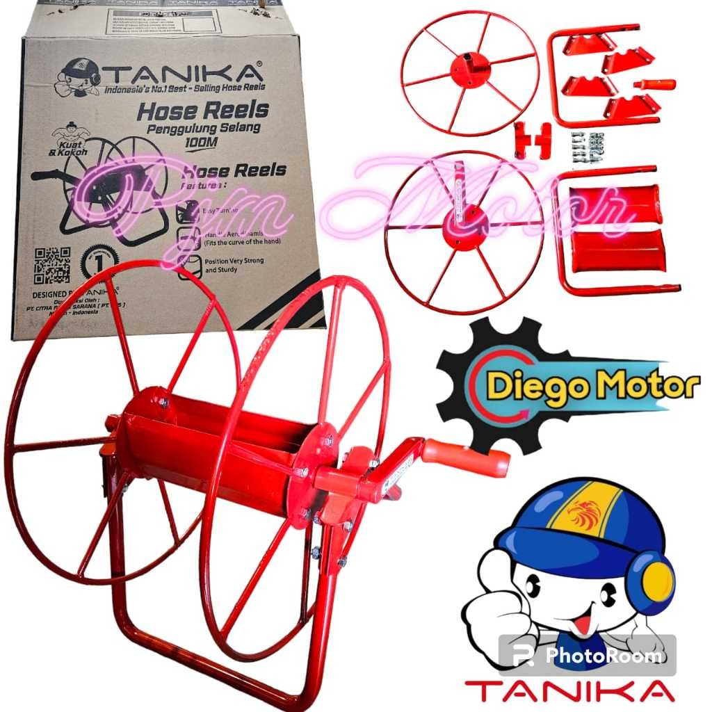 

tanika hose real gulungan selang angin dan air kompresor pompa stem stim 100 meter original tanika amplas