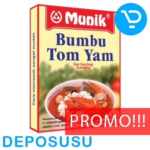 

[[Promo]]New MUNIK Bumbu TOM YAM 130g | Tom Yam Soup Seasoning