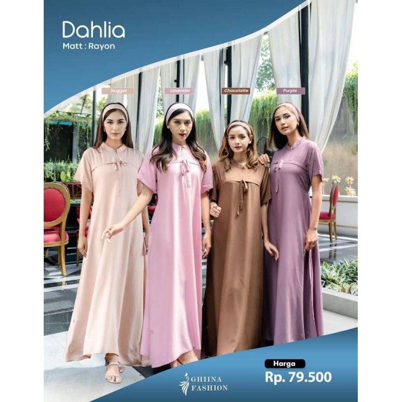 DAHLIA DRESS ORI GHINA FASHIONABLE HOMDRESS DASTER || COD ️