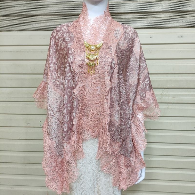 Outer Batwing Batik Viscose Renda Halus Allsize