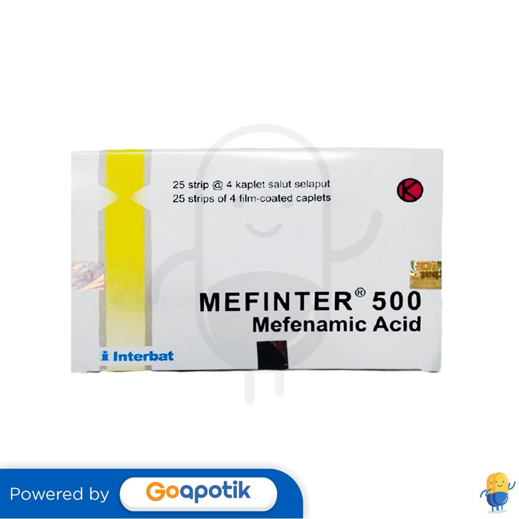 Mefinter 500 Mg Box 100 Tablet