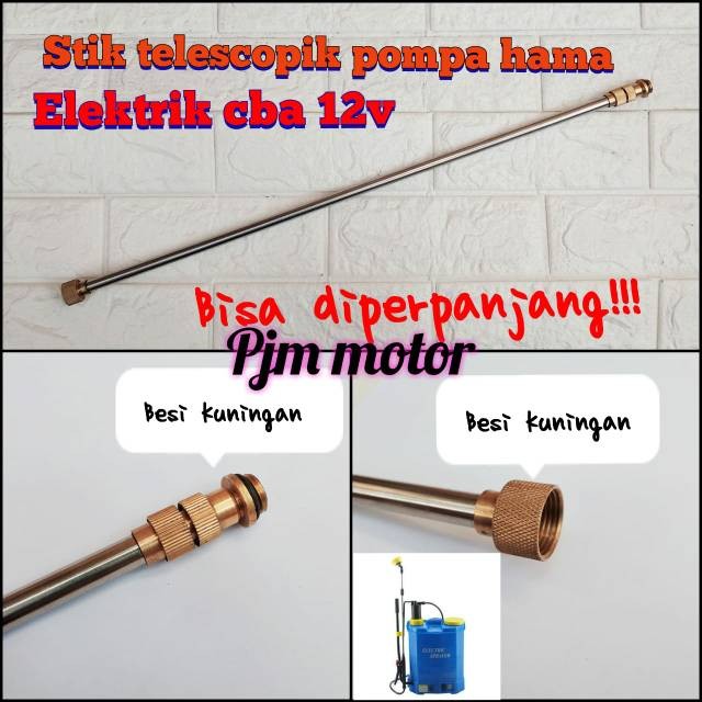 

16L kuningan Stik Stick Teleskopik Sprayer Pompa Semprot Hama Elektrik 12V CBA TANIKA YAMAMOTO KUNINGAN Tu26 3wz4 TF820 TF900 amplas