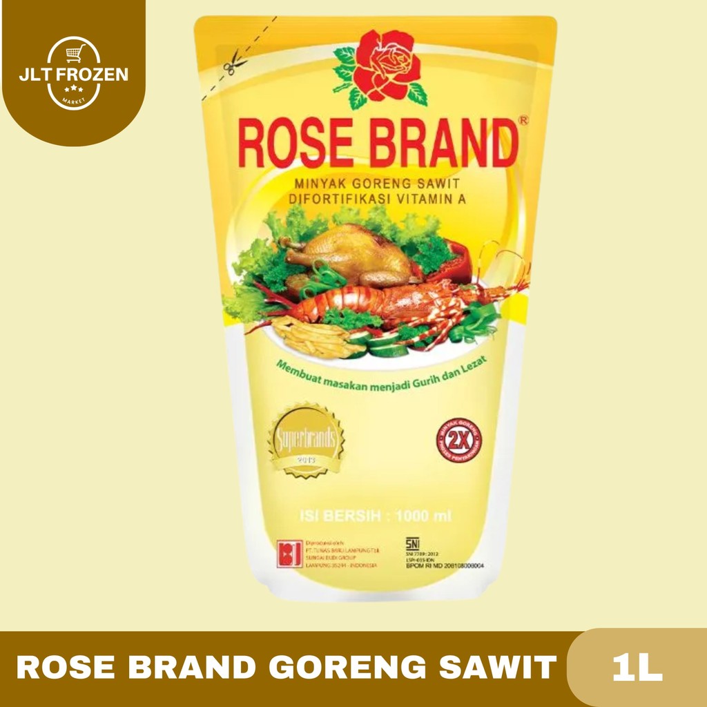 

Rose Brand Minyak Goreng Sawit 1L / Minyak Goreng Kemasan Pouch