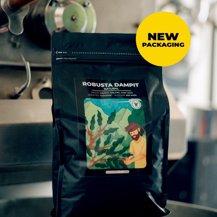 

Kopi Robusta Dampit Natural 1kg (biji/bubuk) - Giling Medium, 500 gram