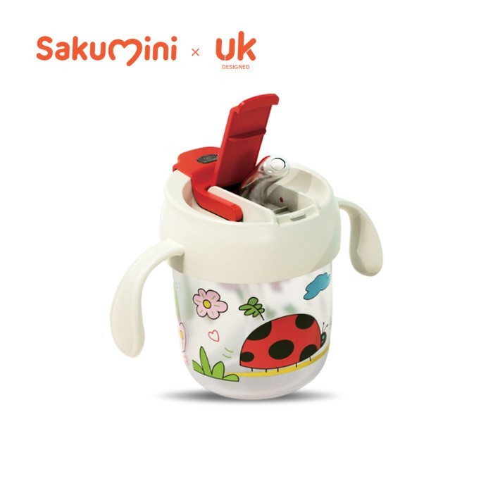

TP SAKUMINI 3IN1 TRAINING CUP DUCKBILL STRAW GELAS CANGKIR MINUM SUSU SEDOTAN ANAK - Merah - 300ml