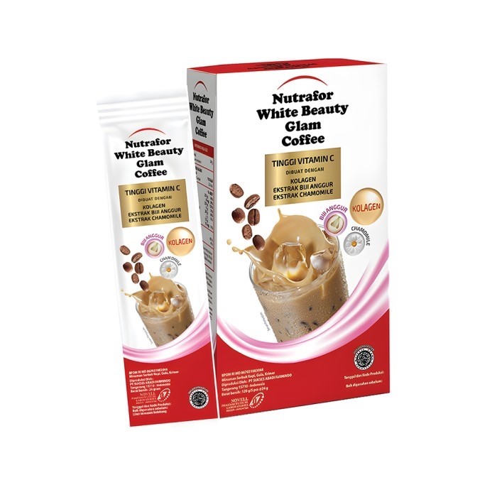 

NUTRAFOR WHITE BEAUTY GLAM COFFEE 125 GR @ 5 Sachet