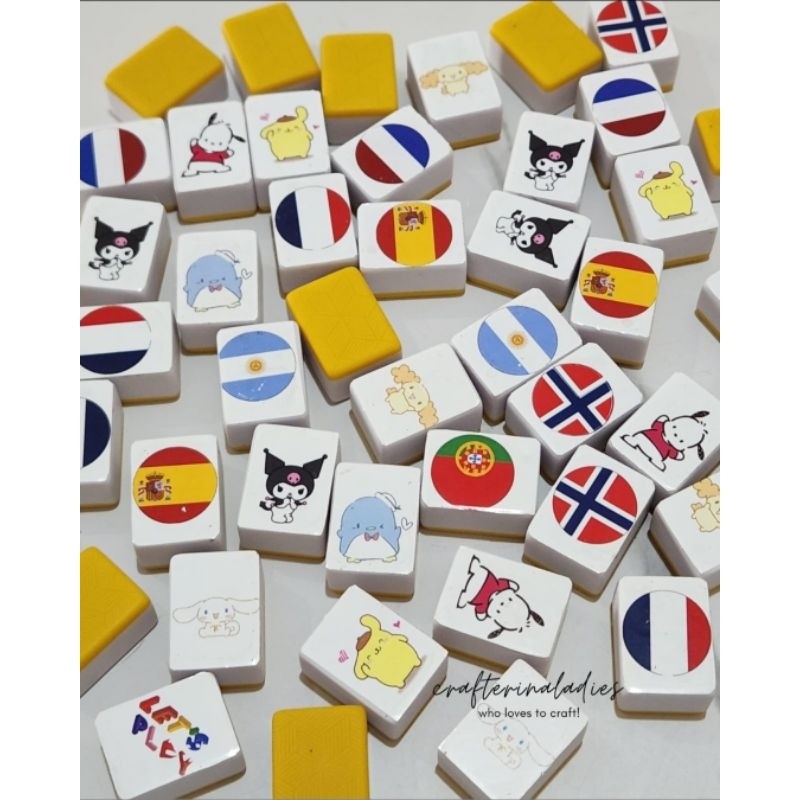 RINBAOW 49 pcs Seaside Escape Game Mahjong FREE TOTE BAG