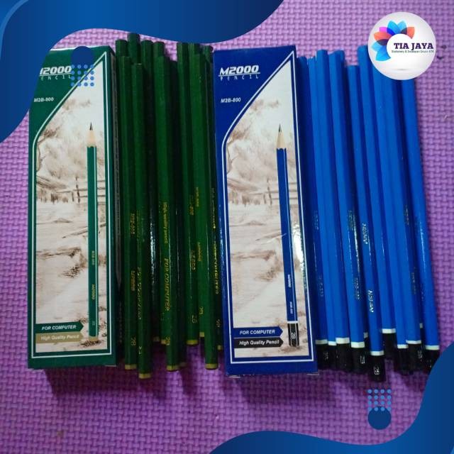 

1pak pensil kayu 2b m2000 isi 12pcs