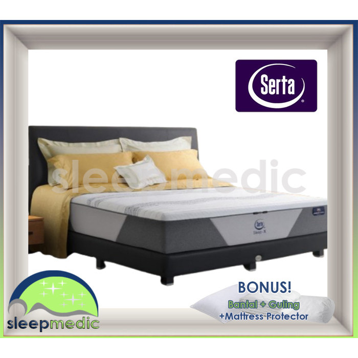 SERTA SpringBed SLEEP X ( KASUR / SET ) 160 180 200 100 120 - Hanya KASUR, 100x200