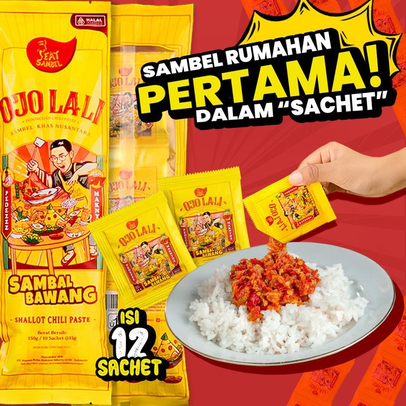

[12 Sachet] Eatsambel Sambel Bawang Ojolali