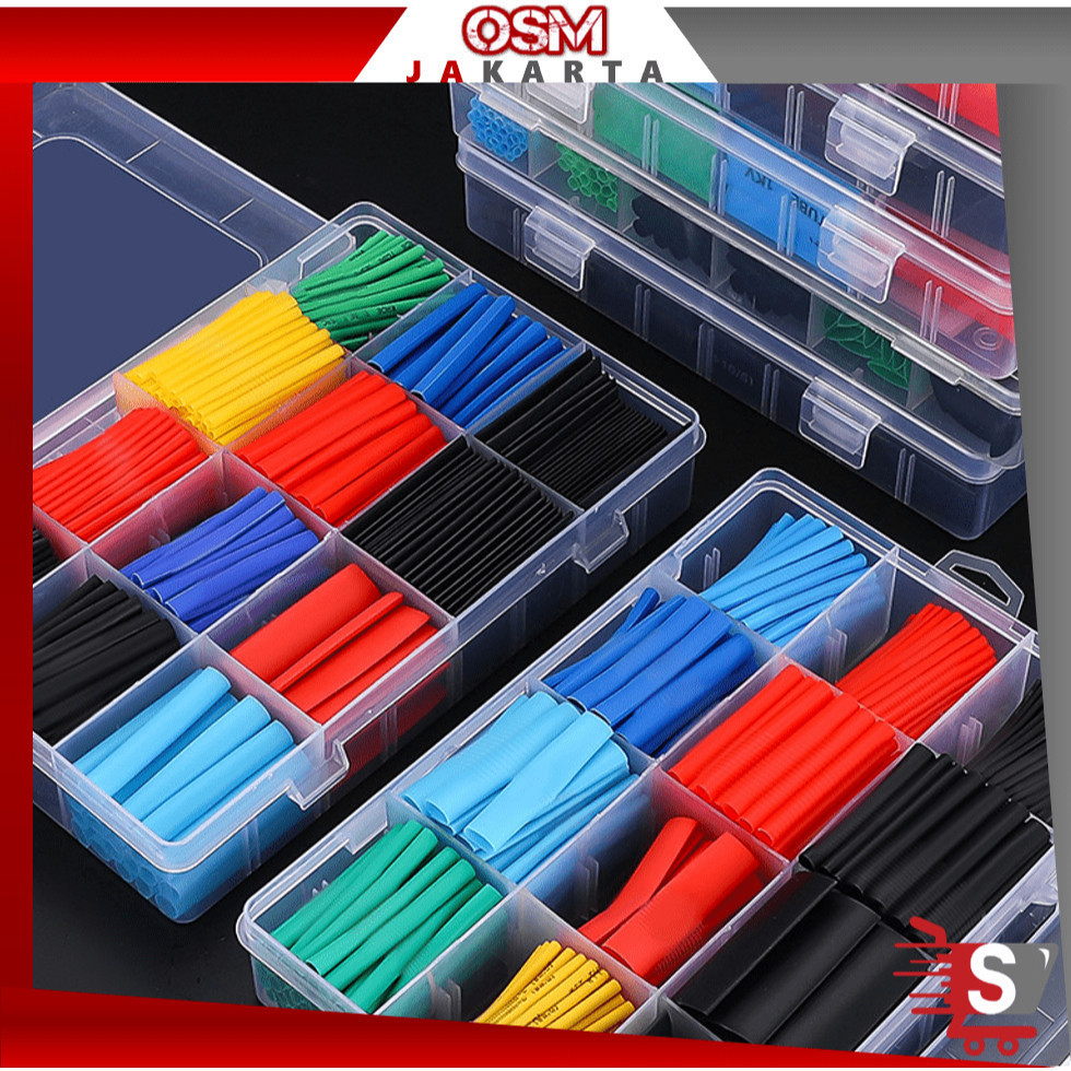 ME80 Isolator Bakar Warna Warni / Heat Shrink Tube Selang Bakar / Kabel Isolator Bakar Warna Warni /