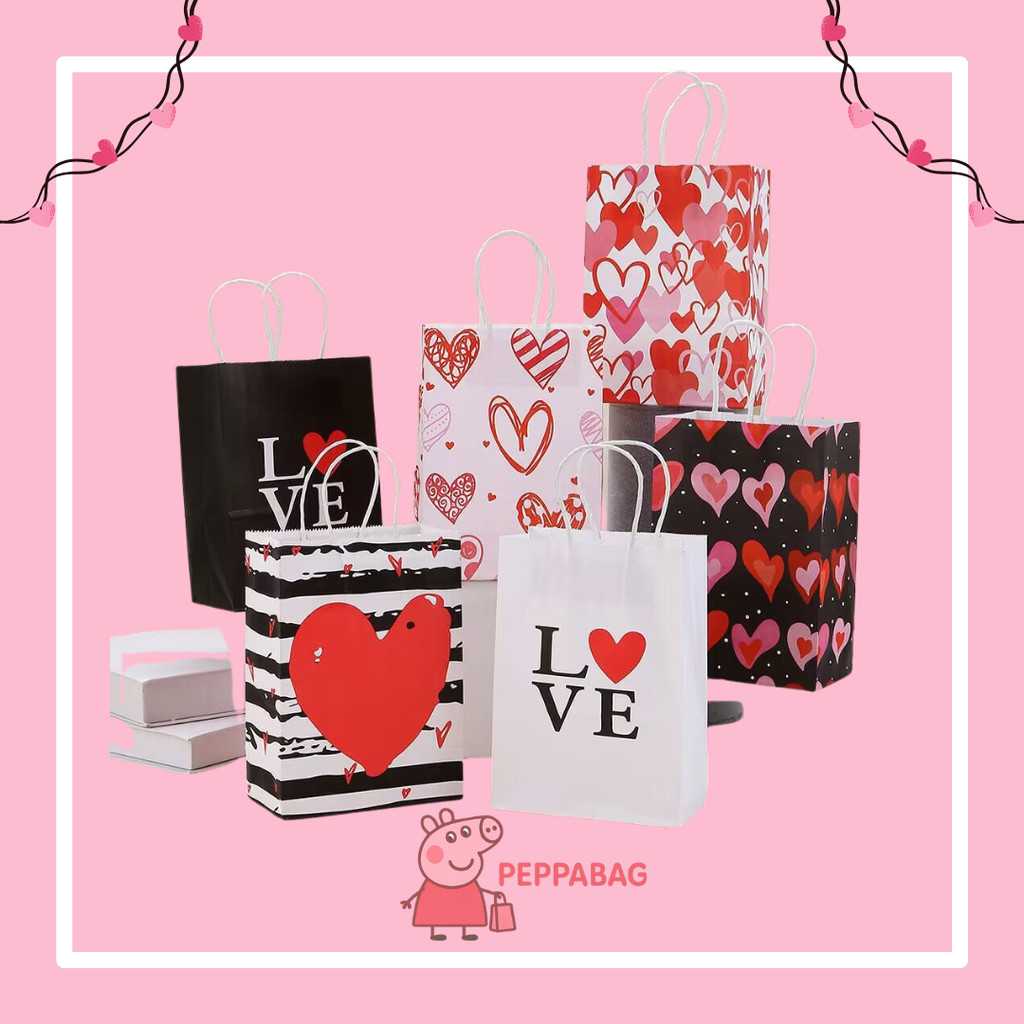 

Paper Bag Gift Cute / Paperbag Hadiah Telur Love I Want You (15 x 8 x 21Cm) - ES0593