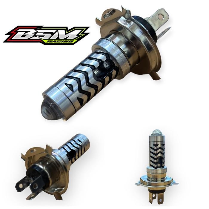 Lampu Led Utama motor H4 Senja biru kaki 3 H4 Laser Motorcycle - H4-4843 2warna