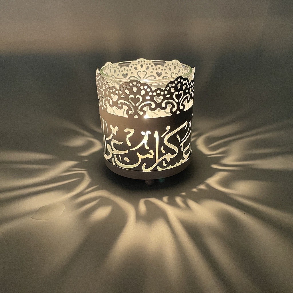 nanisumar8.allshopLAMPU Ramadan LENTERA LEBARAN LILIN LED DEKORASI RAMADHAN MEWAH BESI HIASAN Idul F