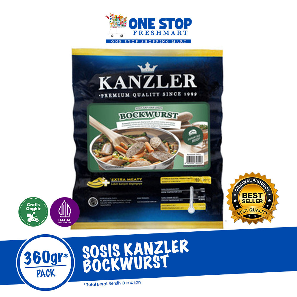 

KANZLER BOCKWURST 360GR / SOSIS SAPI DAN AYAM 360GR