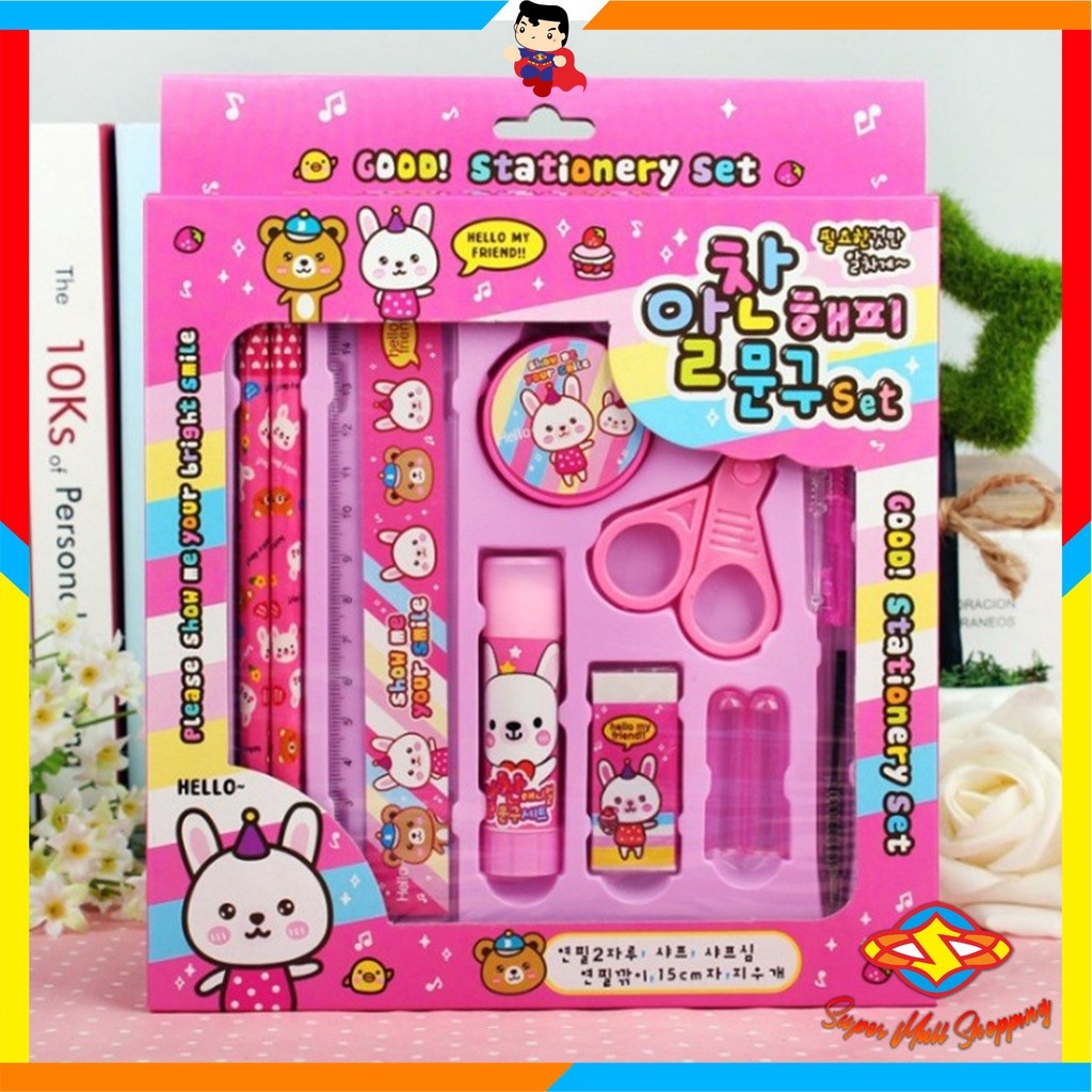 

Diskon 6.6 SMS Paket Alat Tulis set 8in1 Stationery Set Study Set Anak Karakter Set Alat Tulis Anak TK
