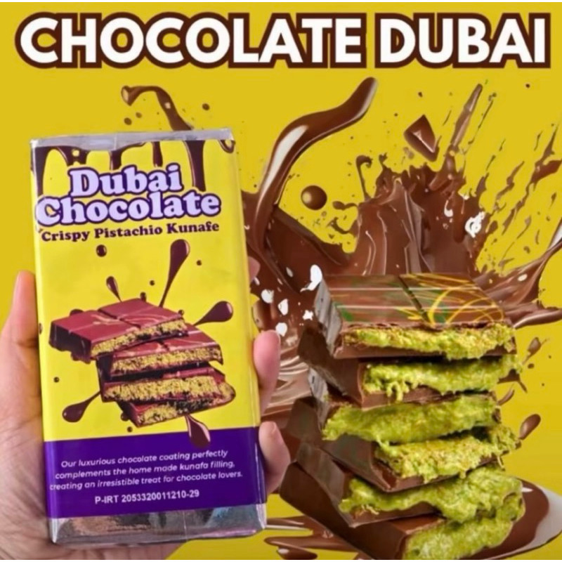 

TERMURAH!!! Dessert Coklat “DUBAI PISTACHIO KUNAFE” Tersedia Berat 130 Gr Dan 250 Gr Chocolate Crispy
