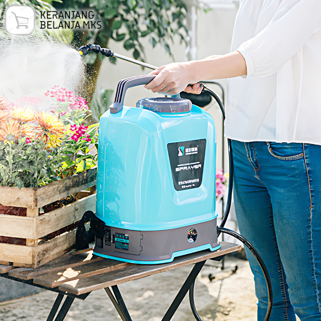 Semprotan Gendong Tanaman Portable Elektrik Sprayer 10 Liter