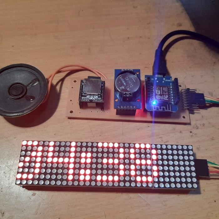 Part Kit Arduino JWS Adzan Murottal Wifi ESP8266 MP3 Led Matrix 8x32 Electrical Equipment