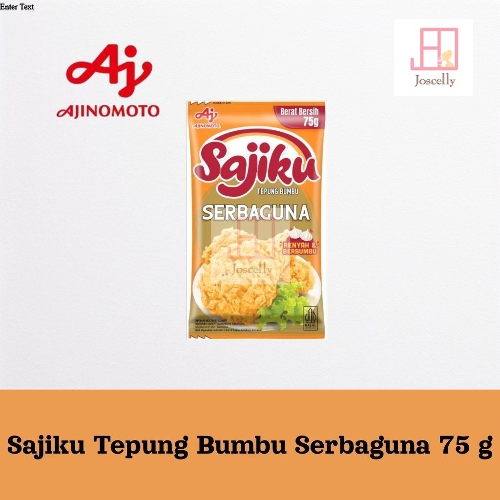 

JOSCELLY.ID AJINOMOTO Sajiku Tepung Bumbu Serba Guna Sachet 75 gr