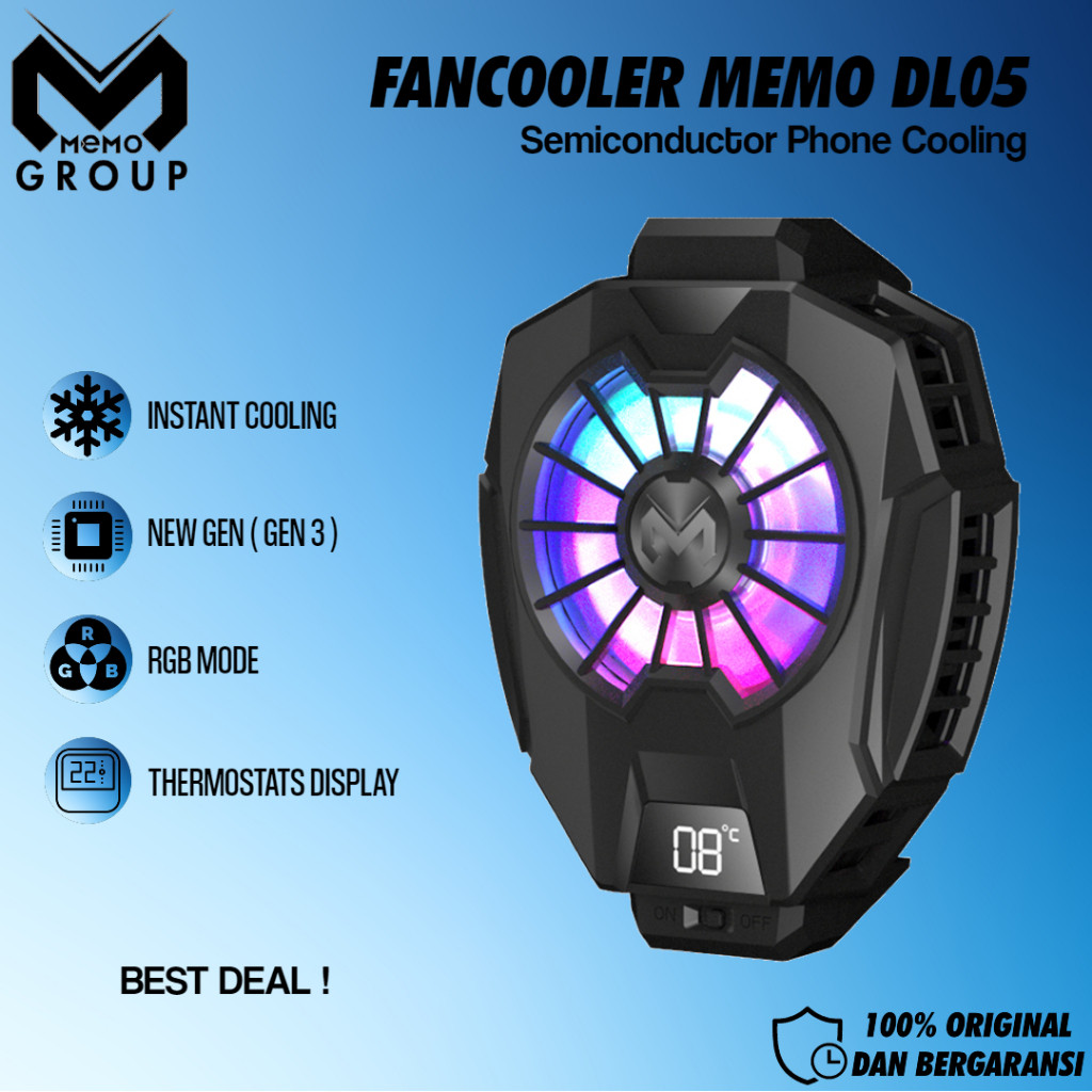 Memo DL05 Original Fancooler Radiator Pendingin HP Gaming Cooling Fan Memo DL 05