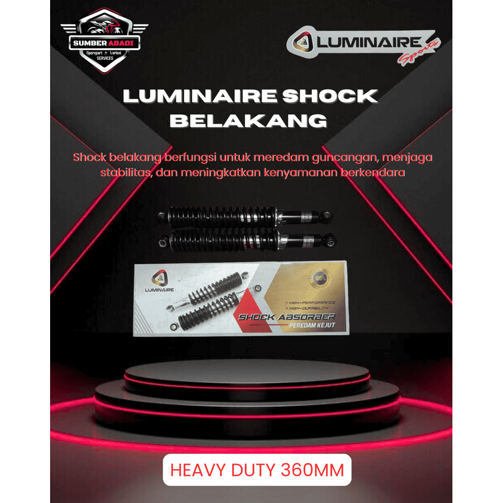 Luminaire Shock Belakang Heavy Duty 360MM (2PCS)