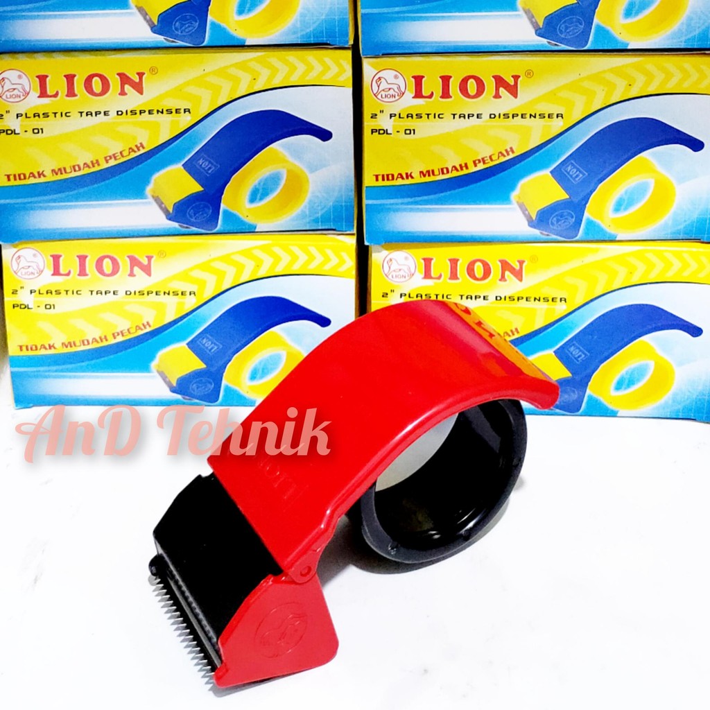 

Tape Dispencer 2 Inch LION / Pemotong Lakban Plastik Lion PDL-01