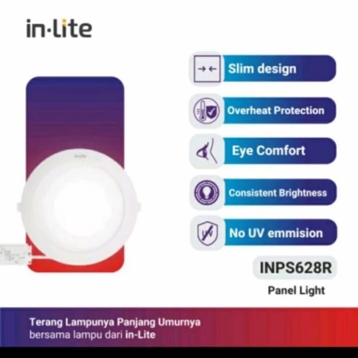 In-Lite Lampu LED Panel Light INPS628R 9 Watt