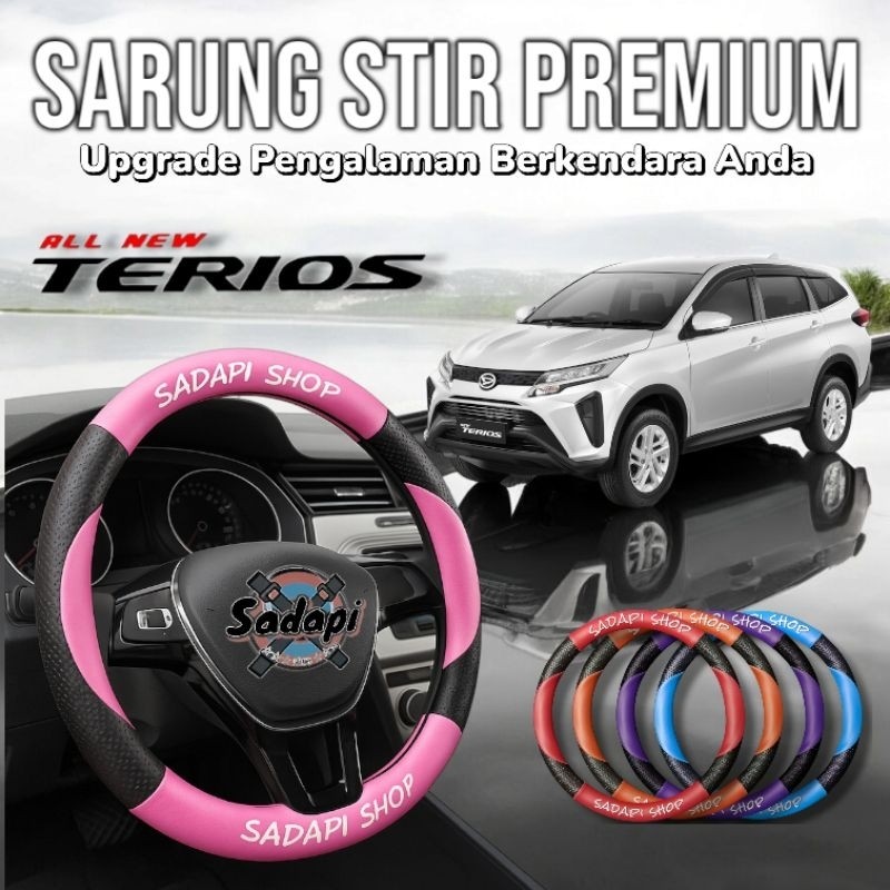 Sarung Stir Mobil Daihatsu Terios, Cover Stir Mobil Terios, Sarung Stir Minibus