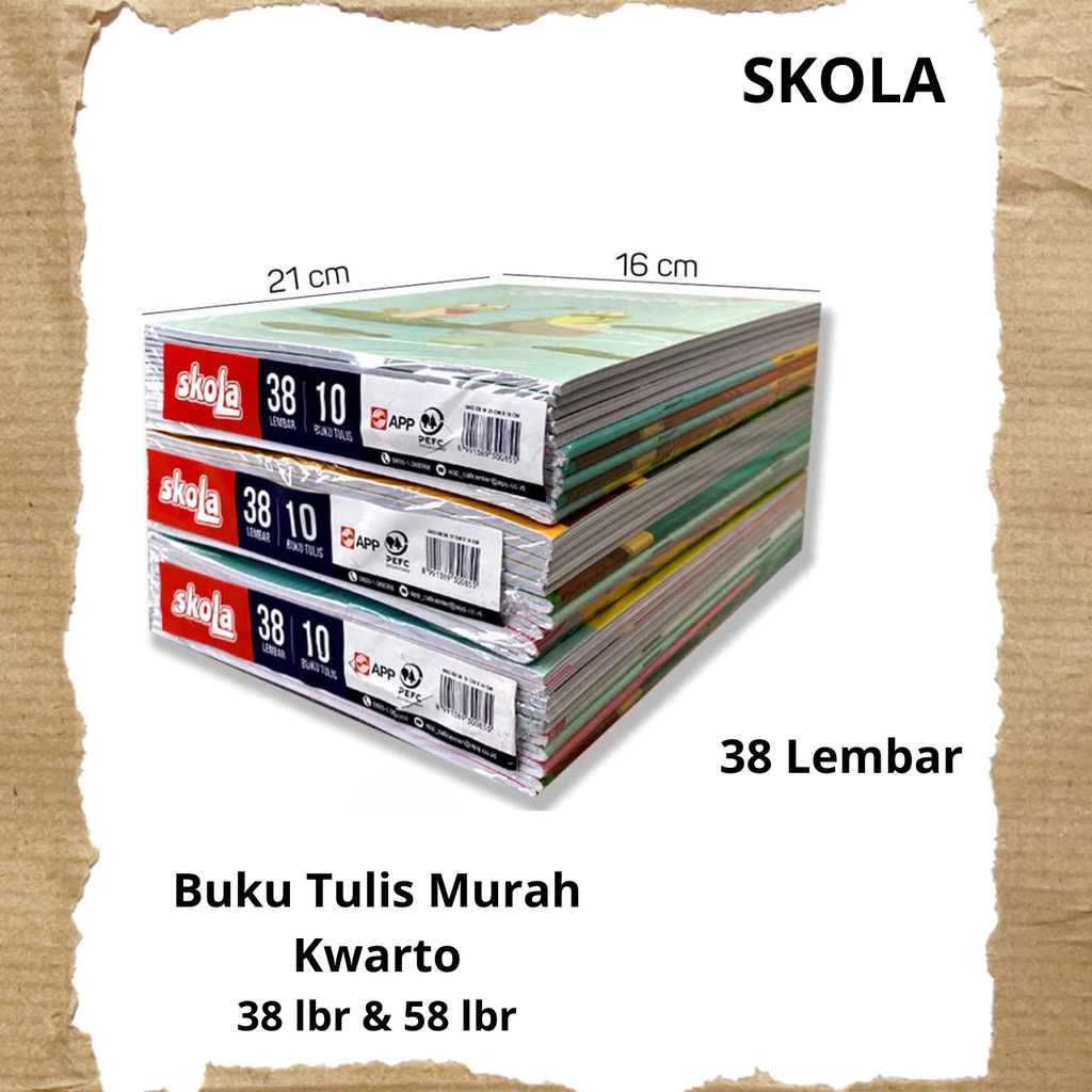 

[Whispers] Buku Tulis Skola Kwarto Murah Satuan