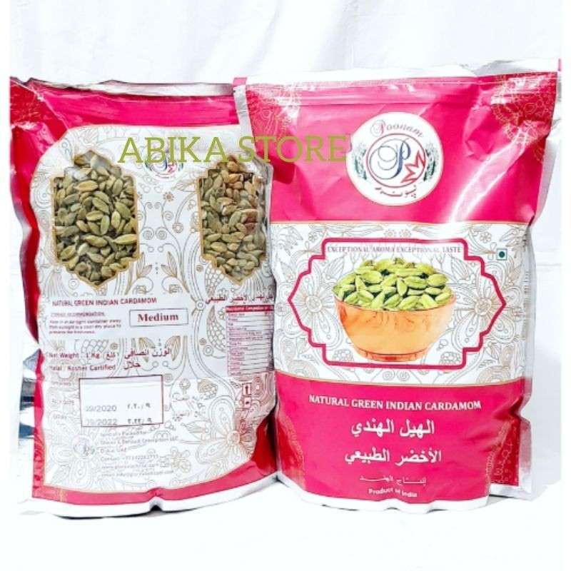 

POONAM ORIGINAL IMPORT INDIA KAPULAGA HIJAU 1KG
