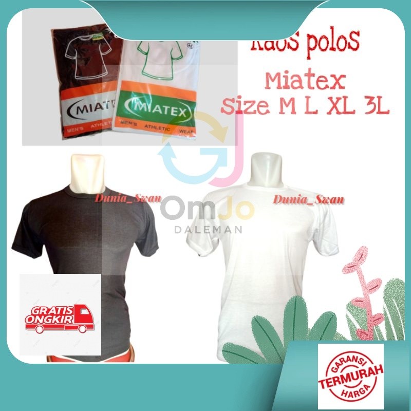 Daleman kaos oblong / Singlet miatex oblong / kaos pria / Kaos oblong - OmJo Daleman