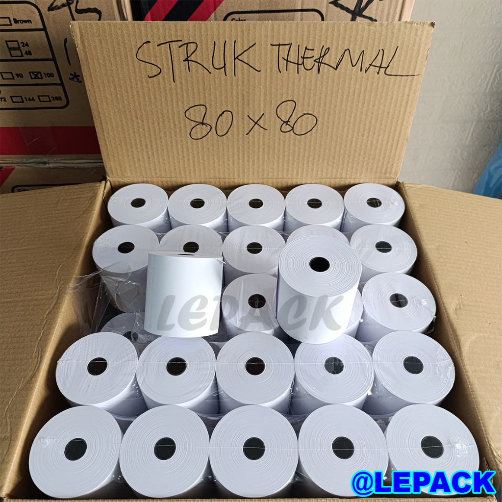 

Thermal Struk 80x80 Paper Roll Struk Kasir JELAS TAHAN LAMA (1 DUS)